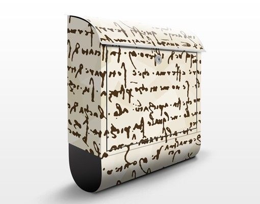 Buzón exterior marrón Da Vinci Manuscript