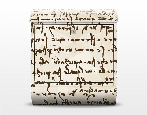 Buzón exterior Da Vinci Manuscript