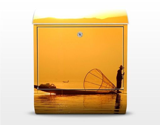 Buzón amarillo Fisherman And Sunrise