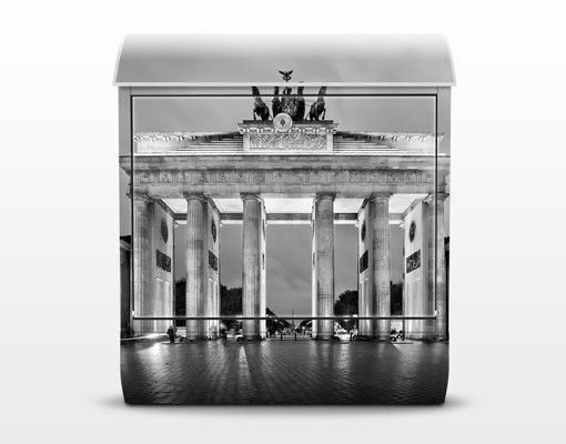 Buzón gris Illuminated Brandenburg Gate II