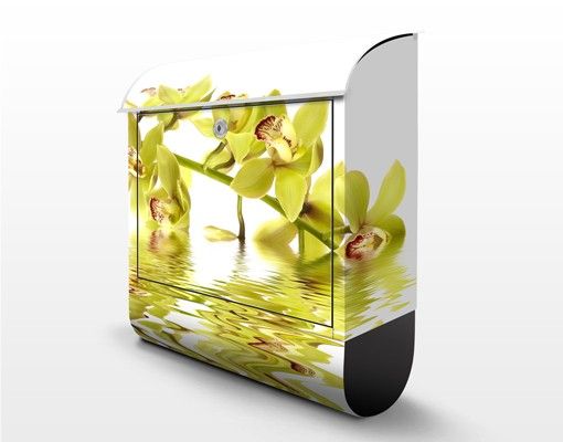 Buzón exterior blanco Elegant Orchid Waters