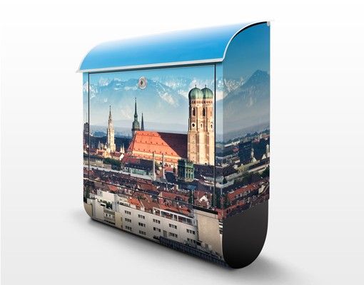 Briefkasten mit Zeitungsfach - München - Wandbriefkasten