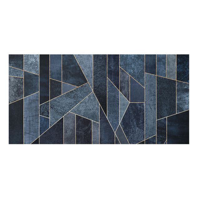 panel-antisalpicaduras-cocina Blue Geometry Watercolor