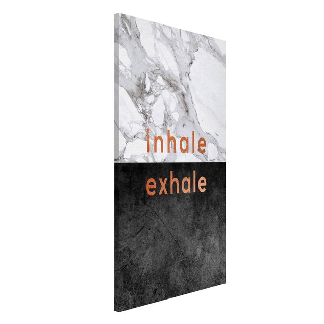 Decoración de cocinas Inhale Exhale Copper And Marble