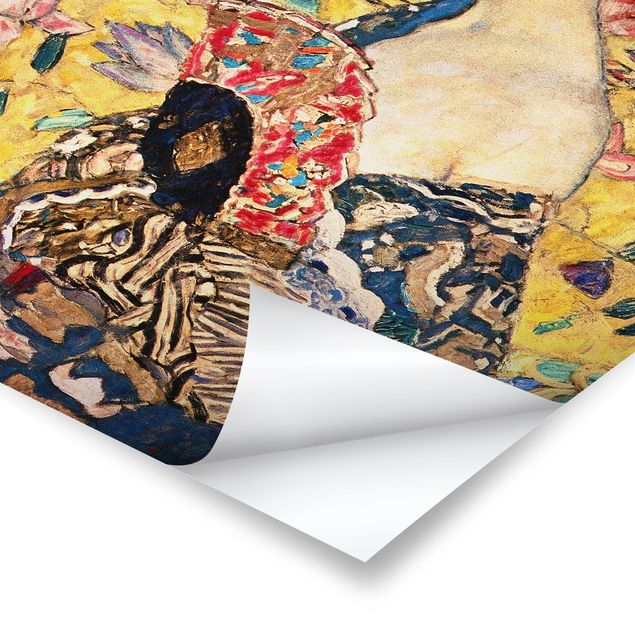 Cuadro retratos Gustav Klimt - Lady With Fan