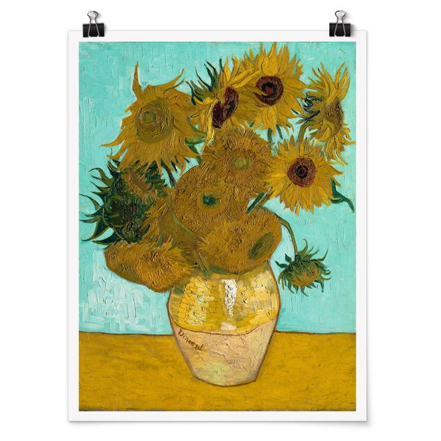 Cuadros puntillismo Vincent van Gogh - Sunflowers