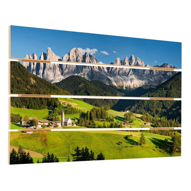 Cuadros en madera Odle In South Tyrol