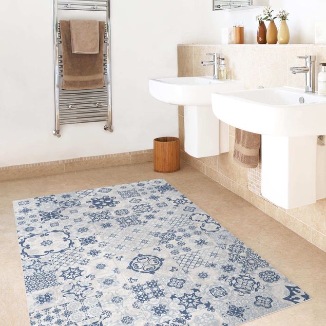 Alfombra mosaico Ceramic Tiles Agadir Blue