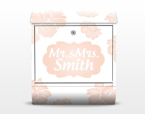 Buzones personalizados no.JS318 Customised text Pink Blossoms 39x46x13cm
