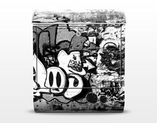 Buzón negro Graffiti Art