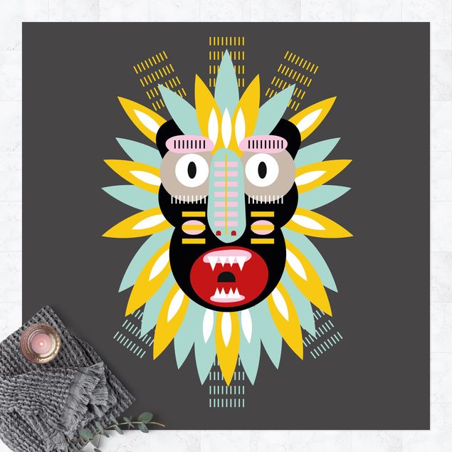 Alfombras para exterior Collage Ethnic Mask - King Kong