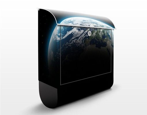Buzón negro Illuminated Planet Earth