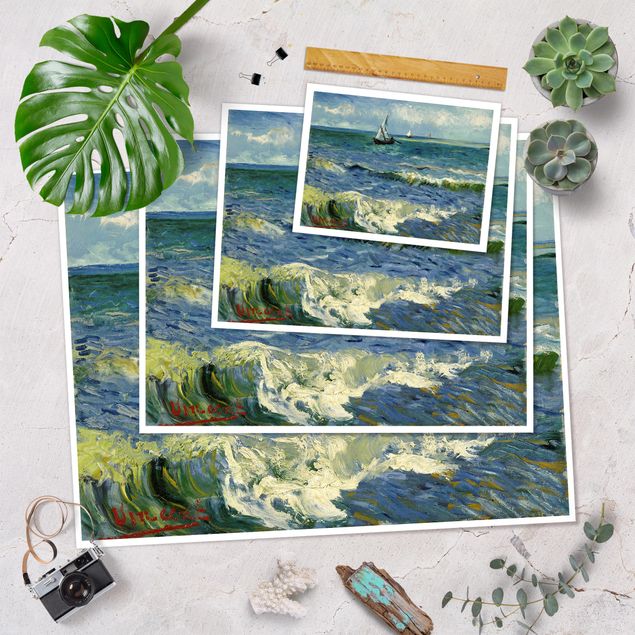 Cuadros playas Vincent Van Gogh - Seascape Near Les Saintes-Maries-De-La-Mer