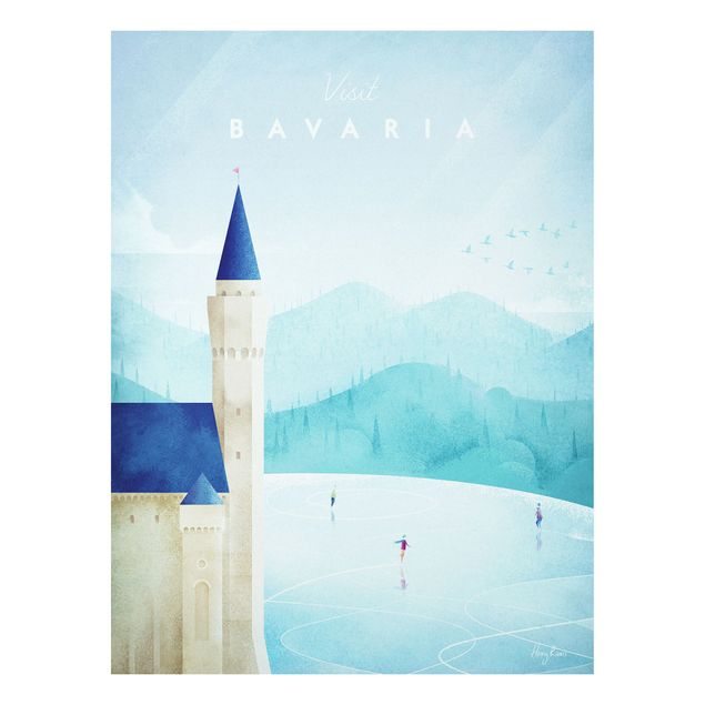 Cuadros arquitectura Travel Poster - Bavaria
