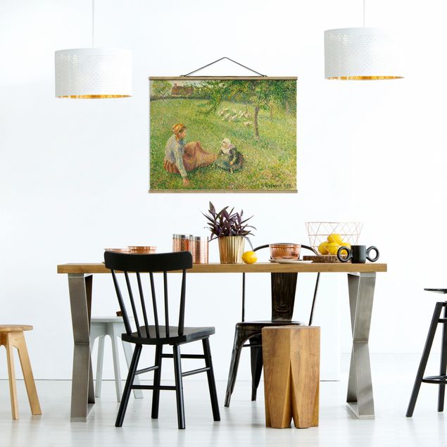 Cuadros puntillismo Camille Pissarro - The Geese Pasture