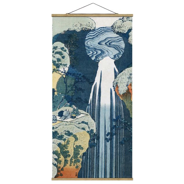 Cuadros montañas Katsushika Hokusai - The Waterfall of Amida behind the Kiso Road