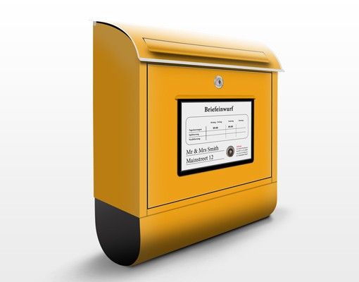 Buzones personalizados Customised text Mailbox