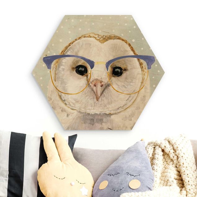 Decoración infantil pared Animals With Glasses - Owl