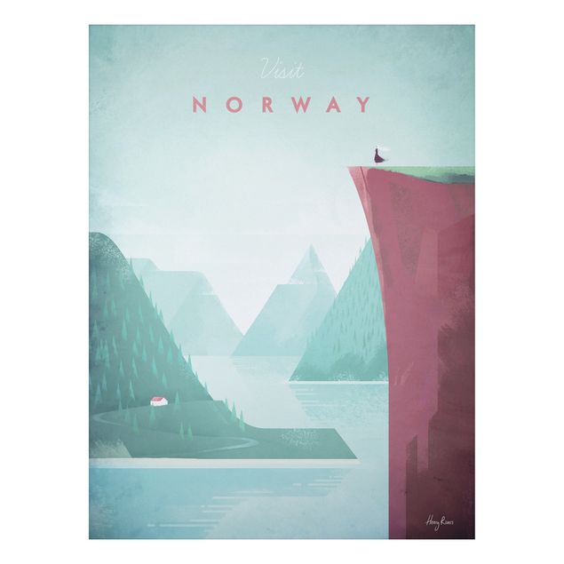 Cuadros montañas Travel Poster - Norway