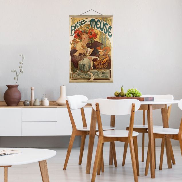 Decoración de cocinas Alfons Mucha - Poster For La Meuse Beer