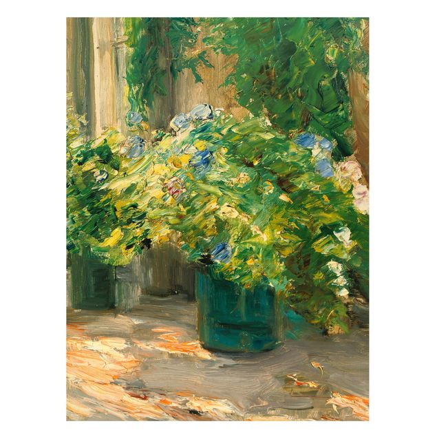 Cuadros impresionistas Max Liebermann - Flower Pots In Front Of The House