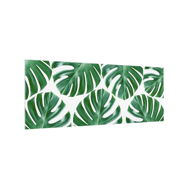 Panel antisalpicaduras cocina patrones Tropical Green Leaves Monstera