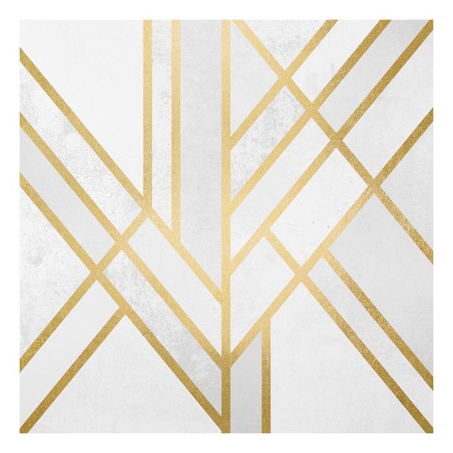 Decoración en la cocina Art Deco Geometry White Gold