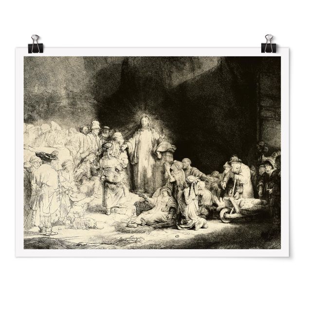 Estilos artísticos Rembrandt van Rijn - Christ healing the Sick. The Hundred Guilder