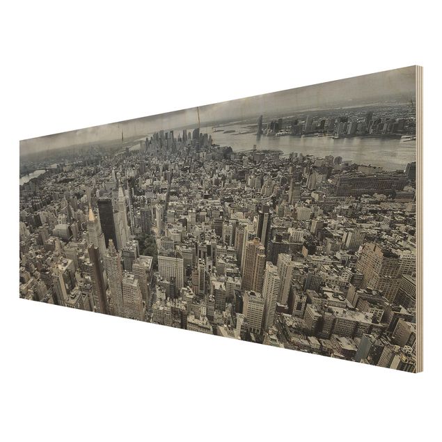 Cuadros de madera View Over Manhattan