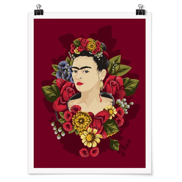 Láminas flores Frida Kahlo - Roses