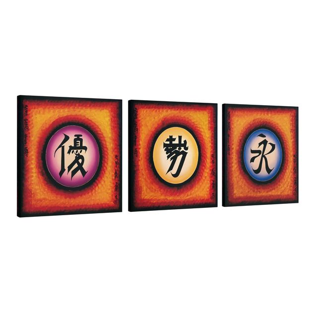 Cuadros decorativos modernos Chinese Characters Trio