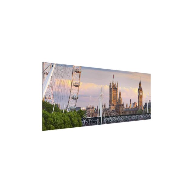 Cuadros de cristal arquitectura y skyline Westminster Palace London
