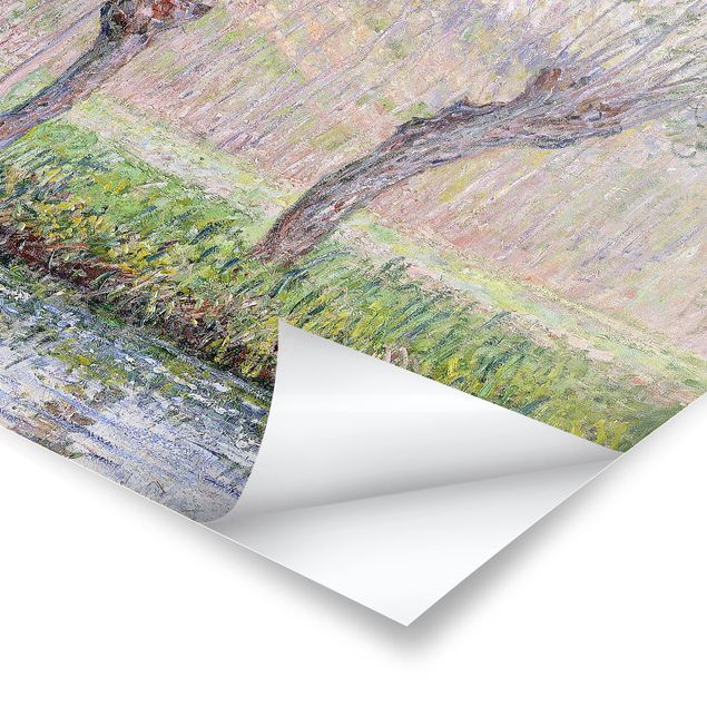 Póster cuadros famosos Claude Monet - Willow Trees Spring