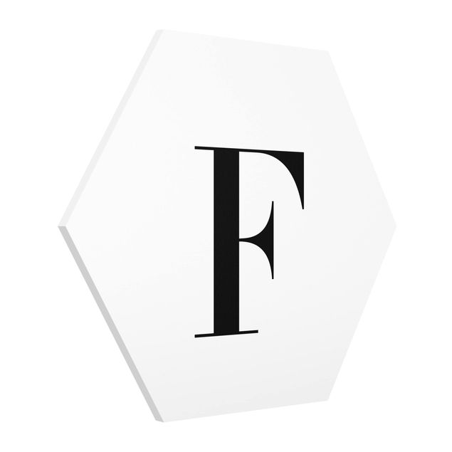 Cuadros decorativos modernos Letter Serif White F