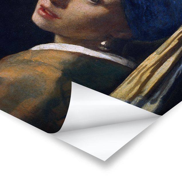 Cuadro azul Jan Vermeer Van Delft - Girl With A Pearl Earring