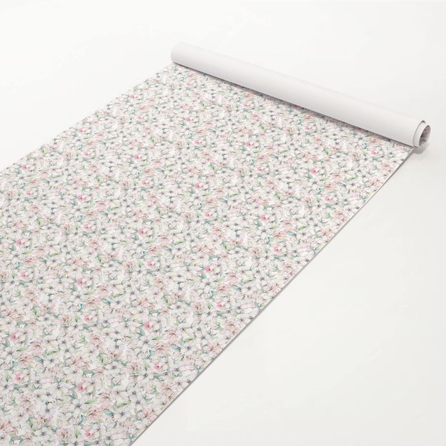 Papel adhesivo para muebles patrones Cherry Blossom Watercolour