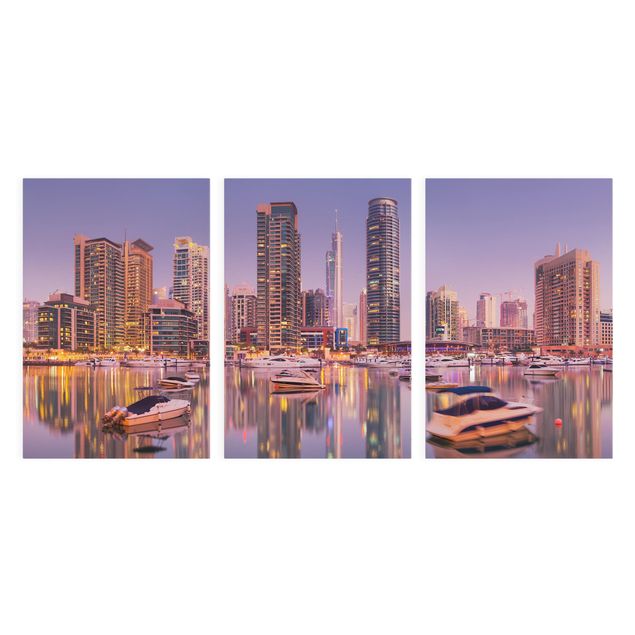Lienzos ciudades del mundo Dubai Skyline And Marina