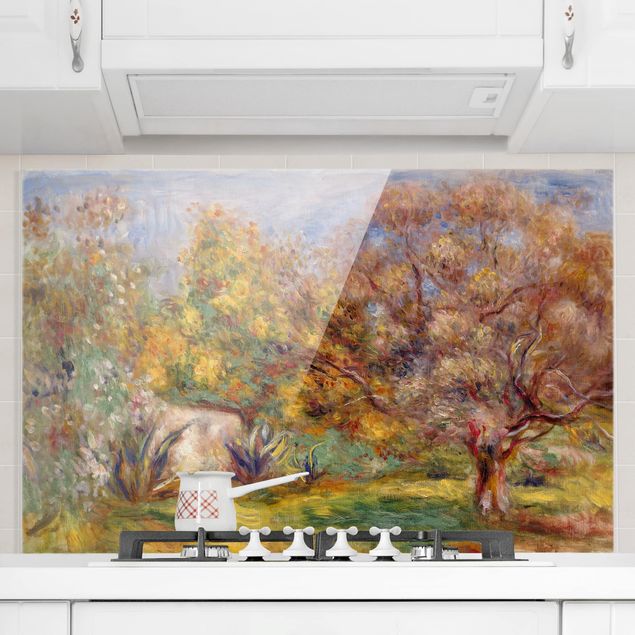 Decoración de cocinas Auguste Renoir - Garden With Olive Trees