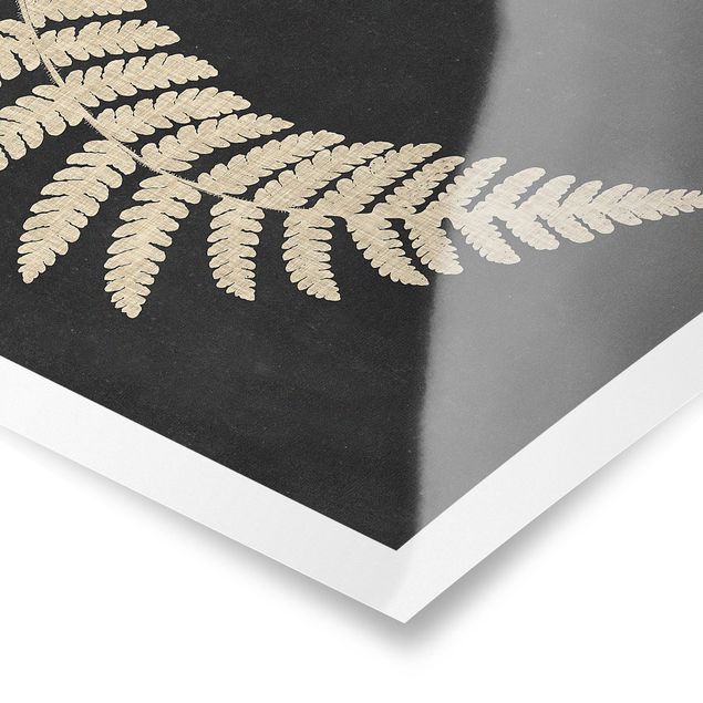 Cuadros decorativos Fern With Linen Structure IV