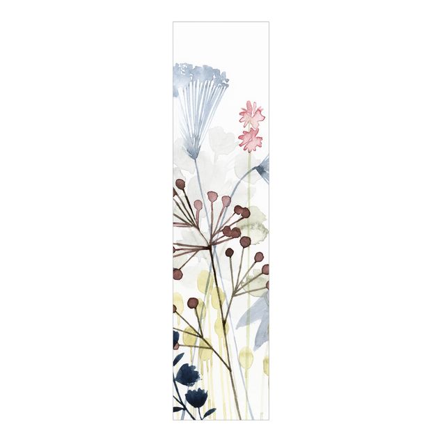 Paneles japoneses flores Wildflower Watercolour I