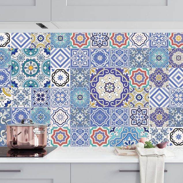 Decoración de cocinas Backsplash - Elaborate Portoguese Tiles