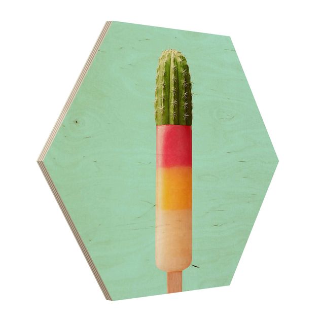 Cuadros hexagonales Popsicle With Cactus