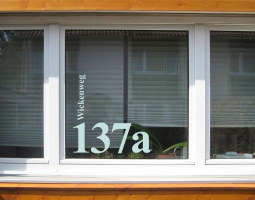 Decoración de cocinas No.UL1032 Customised text Street And House Number