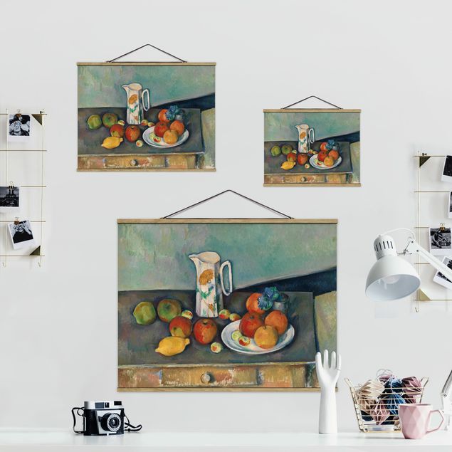 Cuadros frutas Paul Cézanne - Still Life With Milk Jug And Fruit