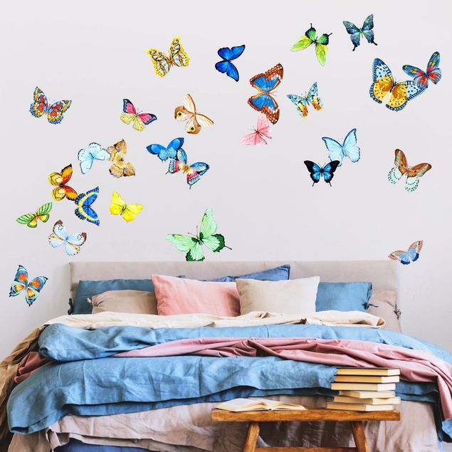 Vinilos de mariposas Watercolour Butterflies Set