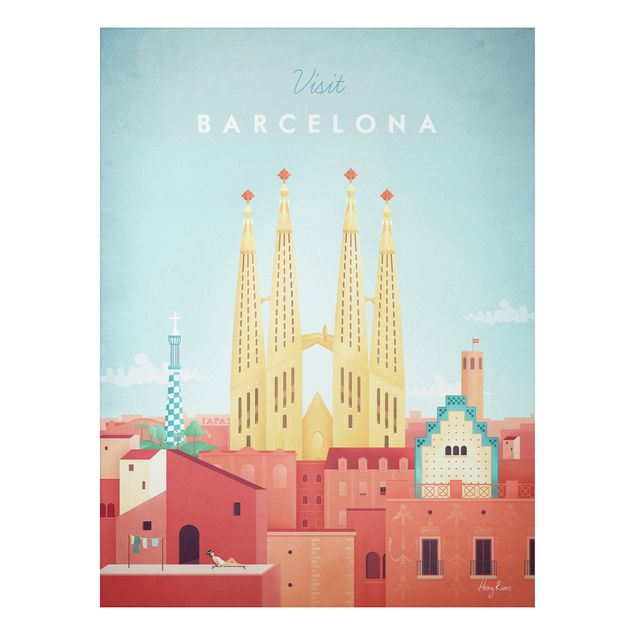 Cuadros arquitectura Travel Poster - Barcelona