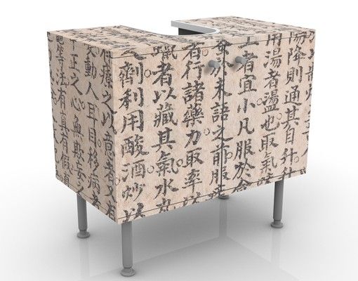 Mueble bajo lavabo Chinese Characters