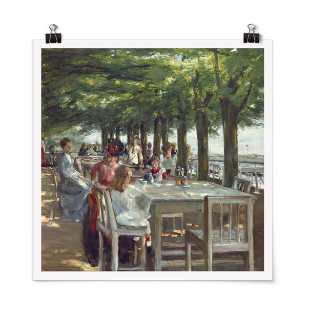 Cuadros famosos Max Liebermann - The Restaurant Terrace Jacob
