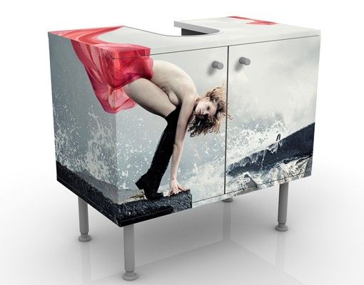 Muebles lavabo Woman at the sea