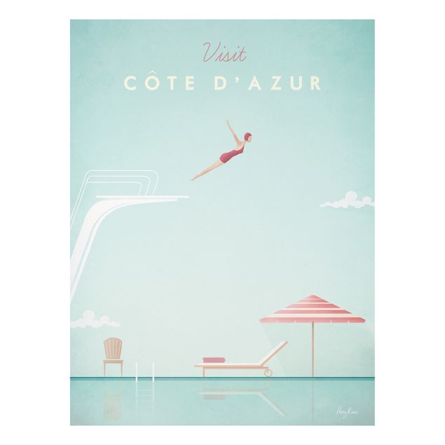 Cuadros paisajes Travel Poster - Côte D'Azur